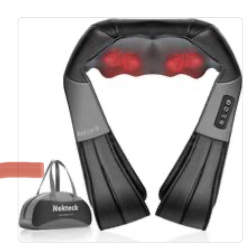 Neckteck Shiatsu Neck and Back Massager with Bag